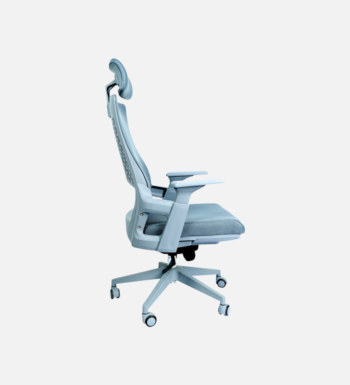 Ergonomic Executive High Back Fabric Office Chair with Adjustable Headrest, Lumbar Support, Swivel and Height Adjustable Mechanism for Office