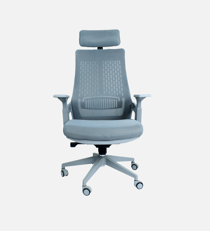 Ergonomic Executive High Back Fabric Office Chair with Adjustable Headrest, Lumbar Support, Swivel and Height Adjustable Mechanism for Office