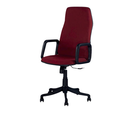 Executive High Back Office Chair with Cushioned Seat, Ergonomic Design and Armrests for Comfortable Work Seating