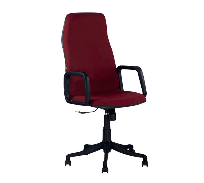 Executive High Back Office Chair with Cushioned Seat, Ergonomic Design and Armrests for Comfortable Work Seating