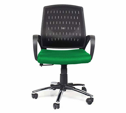 Medium Back Office Executive Mesh Chair with Height Adjustable Chrome Base -