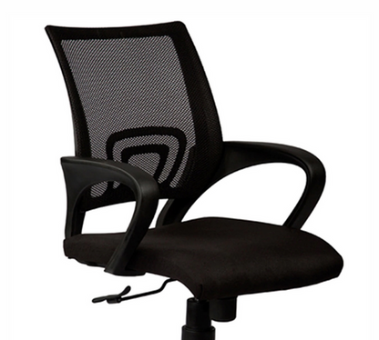 Executive Mesh Office Chair with Ergonomic Mid Back, Breathable Mesh, Cushioned Seat and Adjustable Swivel Base for Office Work and Home Comfort