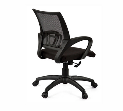 Executive Mesh Office Chair with Ergonomic Mid Back, Breathable Mesh, Cushioned Seat and Adjustable Swivel Base for Office Work and Home Comfort