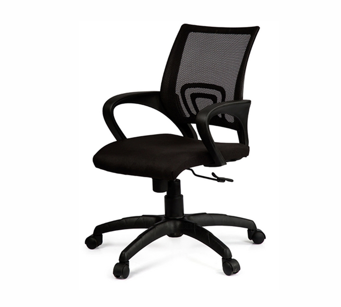 Executive Mesh Office Chair with Ergonomic Mid Back, Breathable Mesh, Cushioned Seat and Adjustable Swivel Base for Office Work and Home Comfort