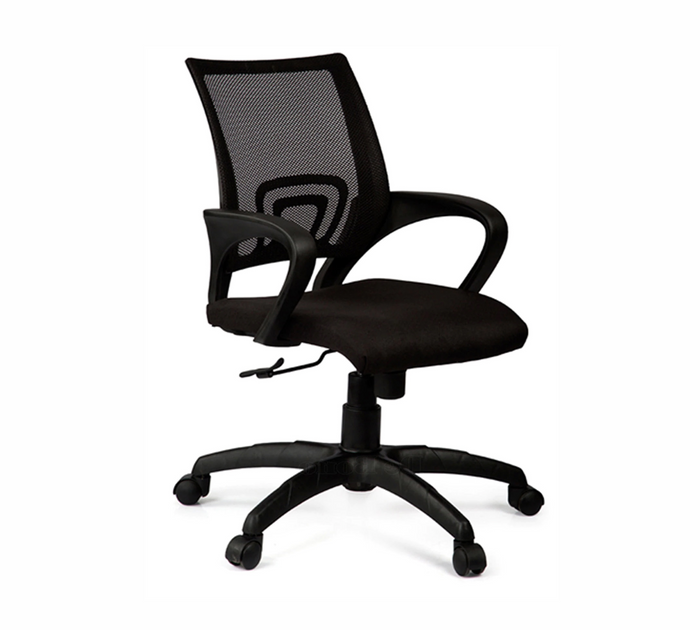 Executive Mesh Office Chair with Ergonomic Mid Back, Breathable Mesh, Cushioned Seat and Adjustable Swivel Base for Office Work and Home Comfort