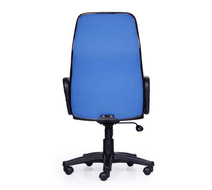 Executive Mid Back Fabric Office Chair with Ergonomic Cushion, Adjustable Height, Fixed Armrests, Nylon Base with Wheels for Office and Home Workspace