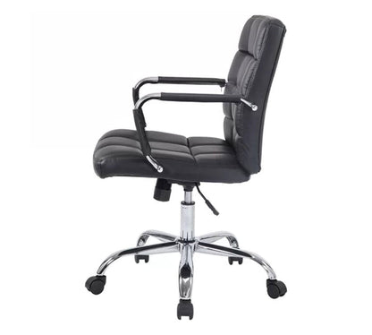 Office Executive Chair with Height Adjustable Chrome Base -