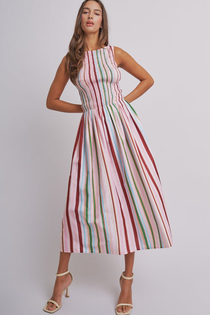 Blossom Smocked Midi Dress