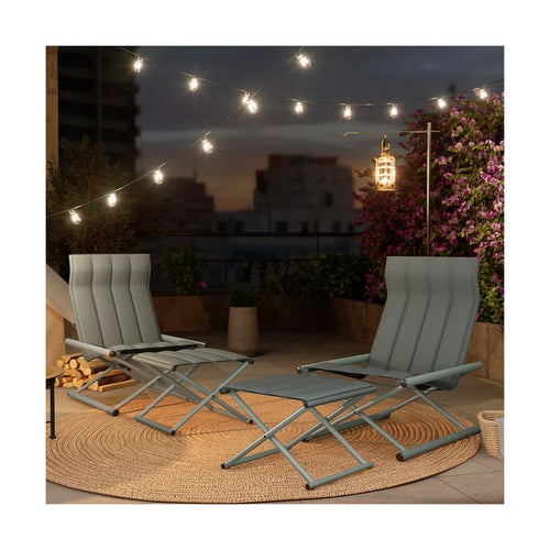 Grand Patio All-Steel Camping Sofa with Ottoman