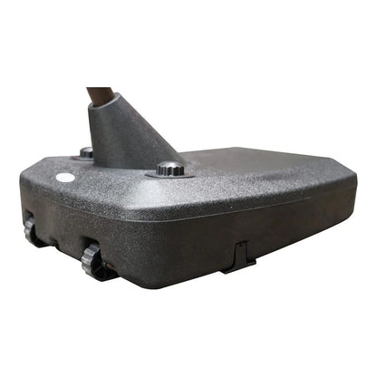 Gray vacuum attachment on a white background