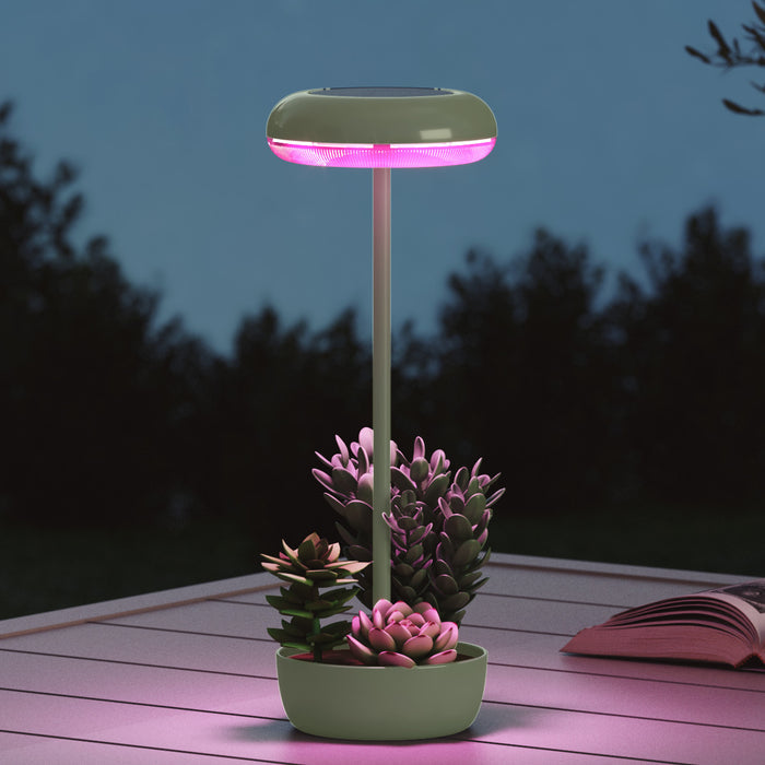 GRAND PATIO Outdoor Table Lamp Solar Table Lamp with USB-Type C