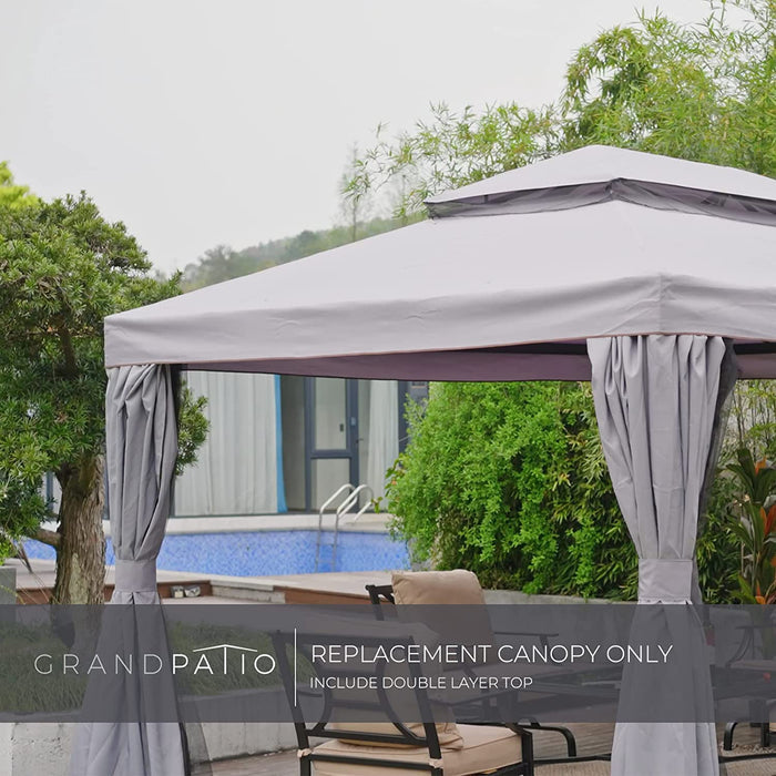 GRAND PATIO Replacement Canopy Top for 10x13 FT Outdoor Gazebo.