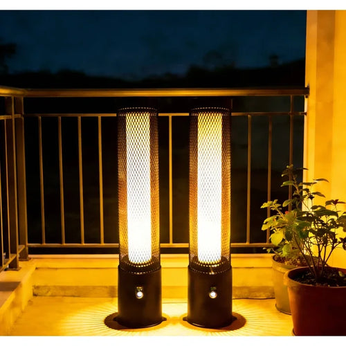 Grand Patio Solar Powered Dual Lighting Mode Steel Floor Lamp