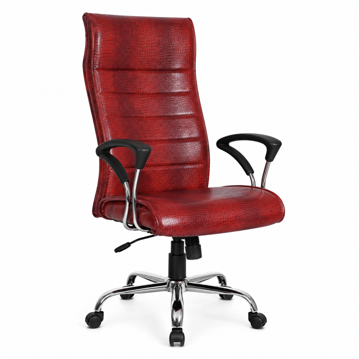 High Back Director Chair with Chrome Base