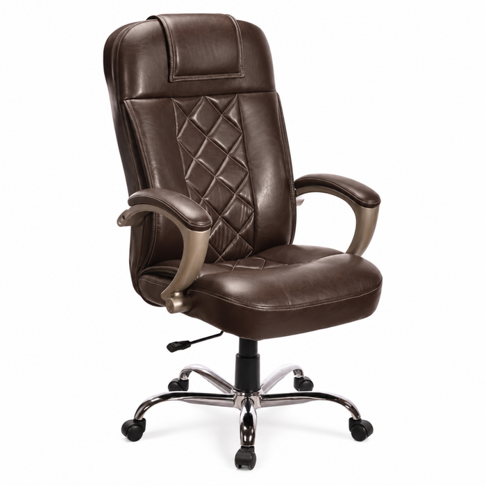 High Back Director Chair with Chrome Base