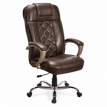 High Back Director Chair with Chrome Base