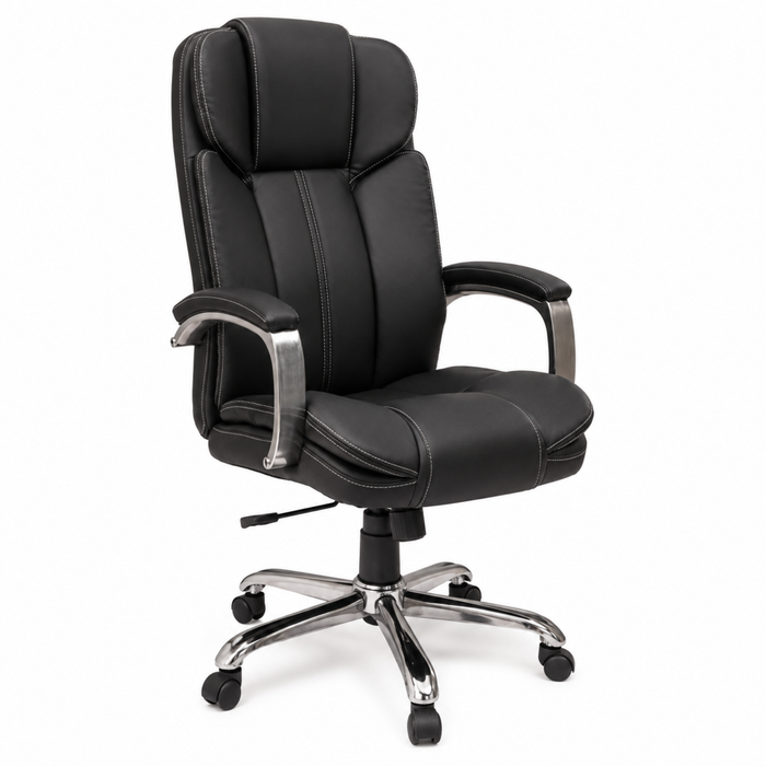 High Back Director Chair with Chrome Base