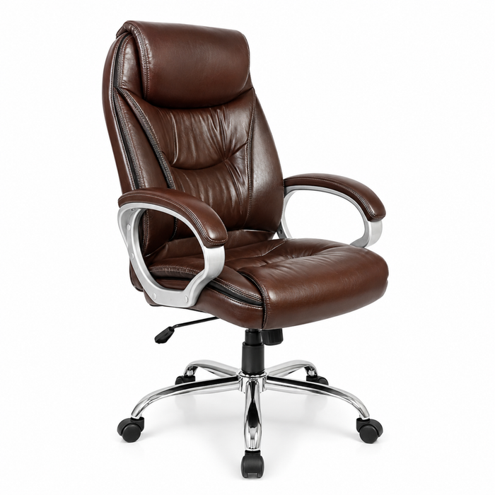 High Back Director Chair with Chrome Base