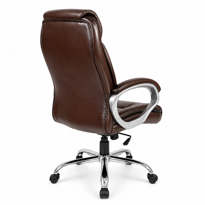 High Back Director Chair with Chrome Base