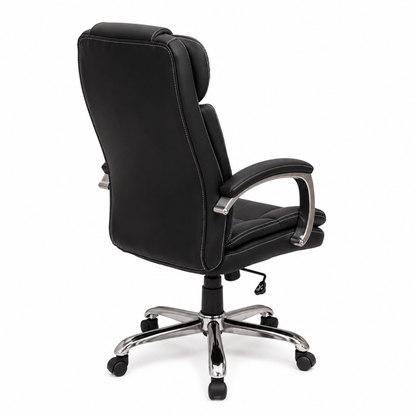 High Back Director Chair with Chrome Base