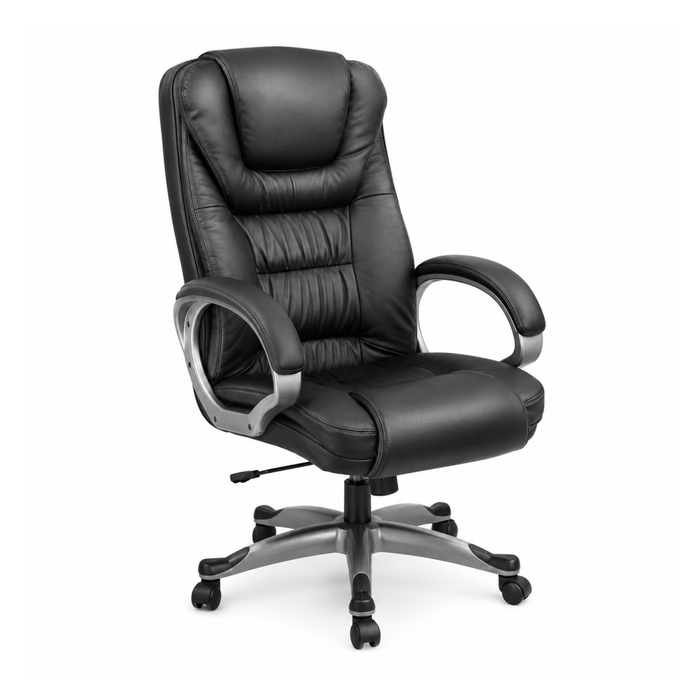 High Back Director Chair with Height Adjustable Aluminum Base