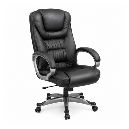 High Back Director Chair with Height Adjustable Aluminum Base