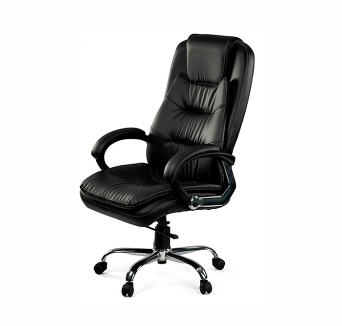 High Back Director Chair with Height Adjustable Chrome Base