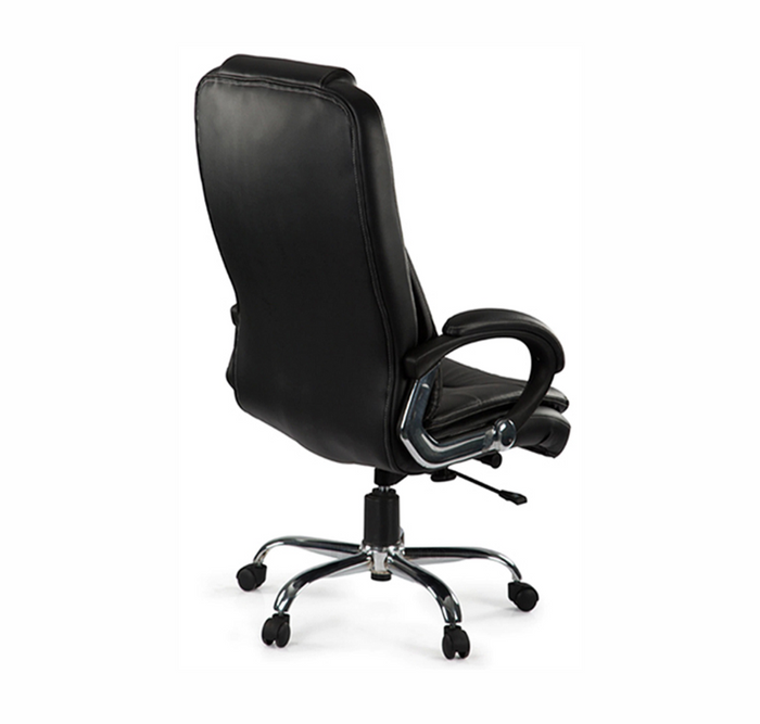 High Back Director Chair with Height Adjustable Chrome Base