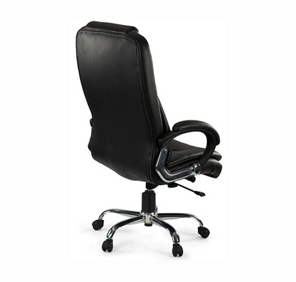 High Back Director Chair with Height Adjustable Chrome Base