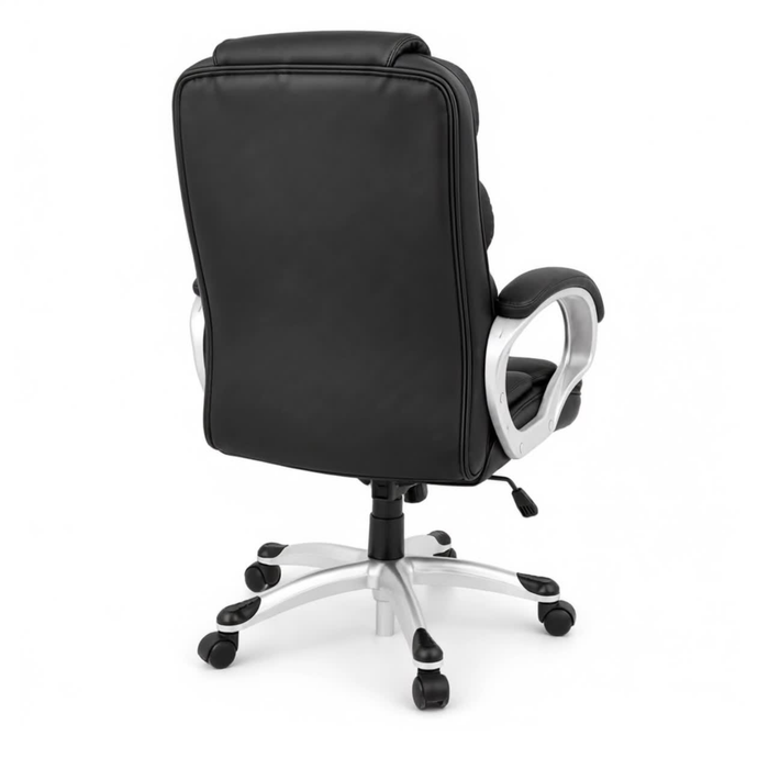 High Back Director Chair with Height Adjustable Wheels Base