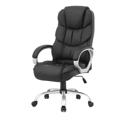 High Back Director Chair with Height Adjustable Wheels Base