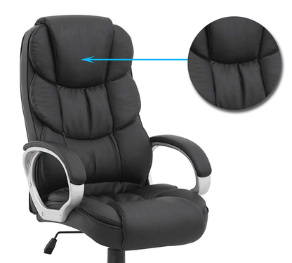 High Back Director Chair with Height Adjustable Wheels Base