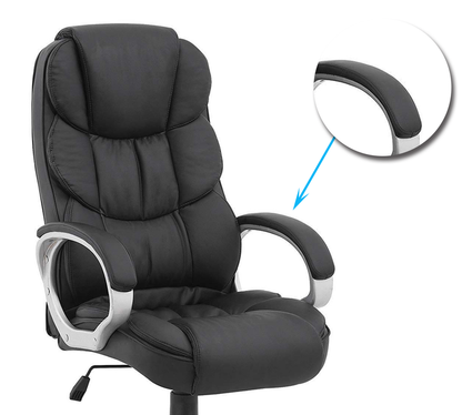 High Back Director Chair with Height Adjustable Wheels Base