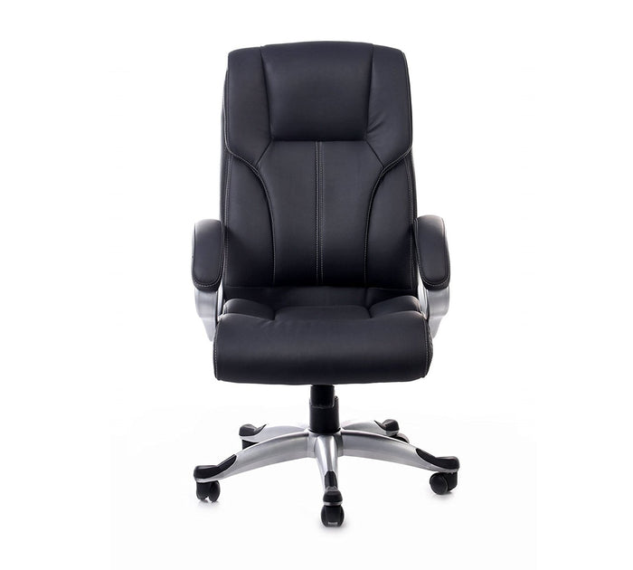 High Back Director Office Chair with Headrest & Aluminum Base