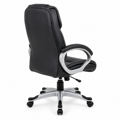 High Back Director Office Chair with Headrest & Aluminum Base