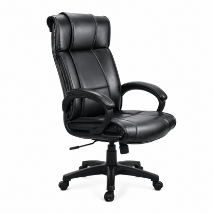 High Back Director Office Chair with Height Adjustable Nylon Base