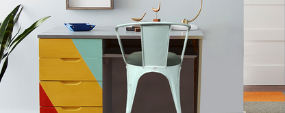 Metal Frame Legs Cushioned Outdoor Chair -