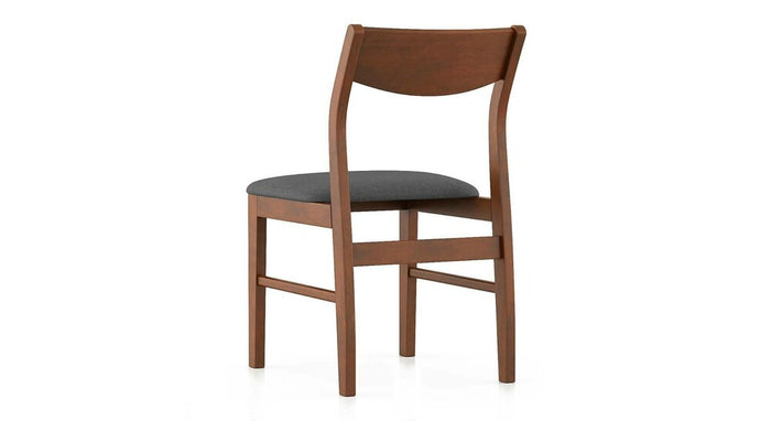 Mid-Century Modern Wood Dining Chair with Upholstered Seat - Perfect for Home Kitchen & Dining
