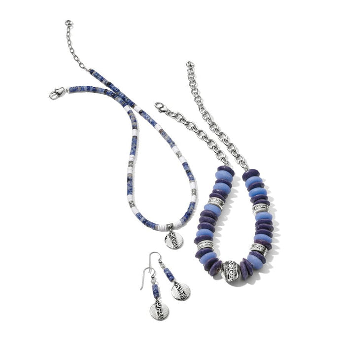 Mingle Shores Beaded Disc French Wire Earrings & Necklaces
