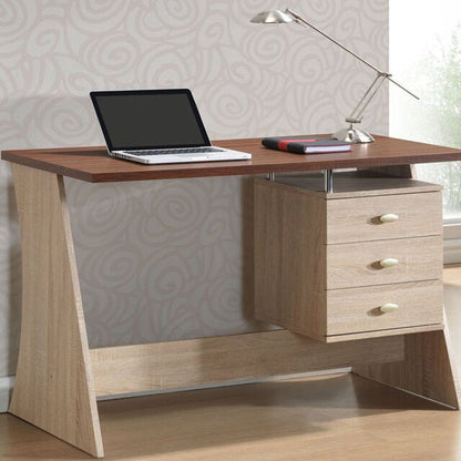 Modern Computer Table Desk for Home & Office | Engineered Wood Workstation with Storage Drawers | 48x24x30 Inch