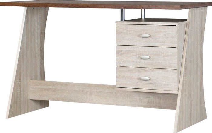 Modern Computer Table Desk for Home & Office | Engineered Wood Workstation with Storage Drawers | 48x24x30 Inch