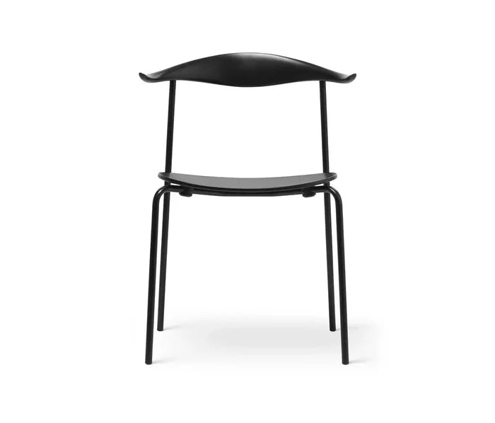 Modern Contemporary Metal Dining Chair for Home, Dining Room, Kitchen, Cafe | Black Finish
