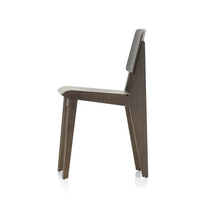 Modern Solid Wood Dining Chair - Ergonomic & Stylish Seating for Home & Kitchen - Durable, Dark Oak Finish