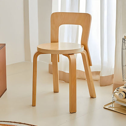 Modern Wooden Dining Chair for Home & Kitchen - Ergonomic & Durable Seating
