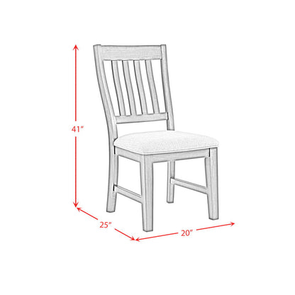 Montrose - Fabric Dining Side Chair (Set of 2) - Espresso / Light Gray