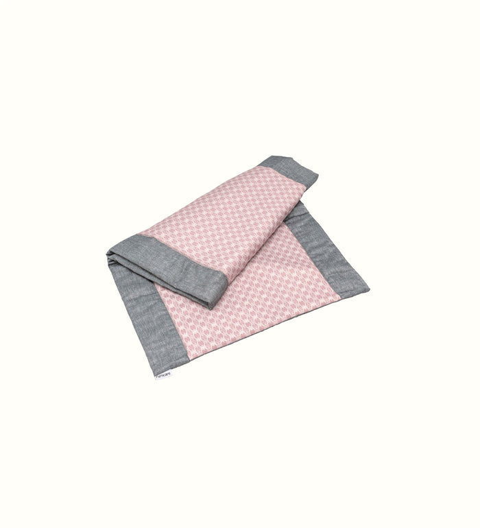 Decorative bed runner for elderly care interiors