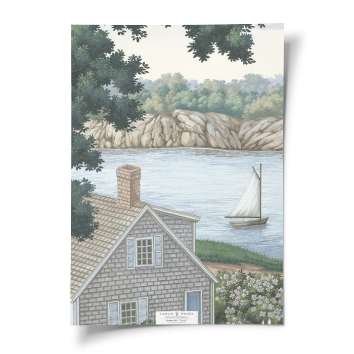 Nantucket in Classic Mural - Caitlin Wilson Design