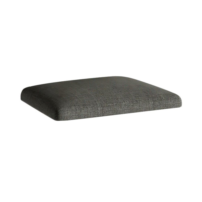 Textured charcoal grey barstool cushion on a white background