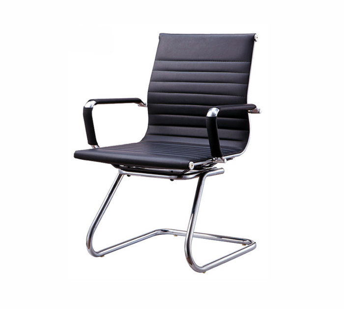 Office Visitor Chair with High-Quality Leatherette Upholstery and Durable Frame