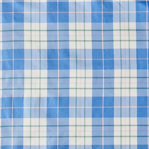 Porcelain Plaid in Silk Fabric Sample Swatch